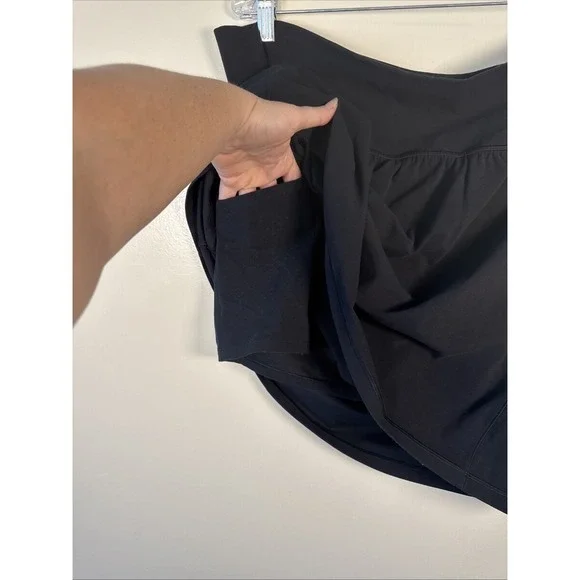 Athleta Salutation Stash Pocket 16.5 Skort Women's 2X Plus Black Activewear - Picture 5 of 8